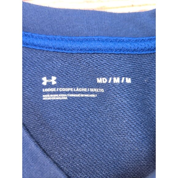 Under Armour Men's Crewneck Sweatshirt Medium Blue - Picture 6 of 8
